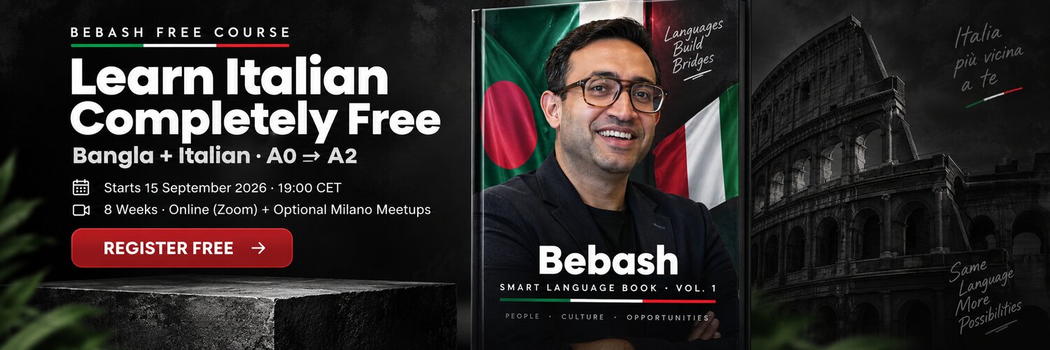 Bebash Free Course - Learn Italian Completely Free - Starts 15 September 2026